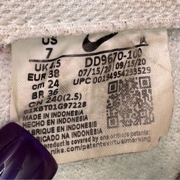 Nike Court Royale 2 Mid Top Sneakers White Multi Women’s 7 DD9670-100 - Picture 10 of 11